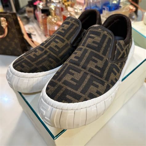 fendi slip on sneakers womens|high top Fendi sneakers.